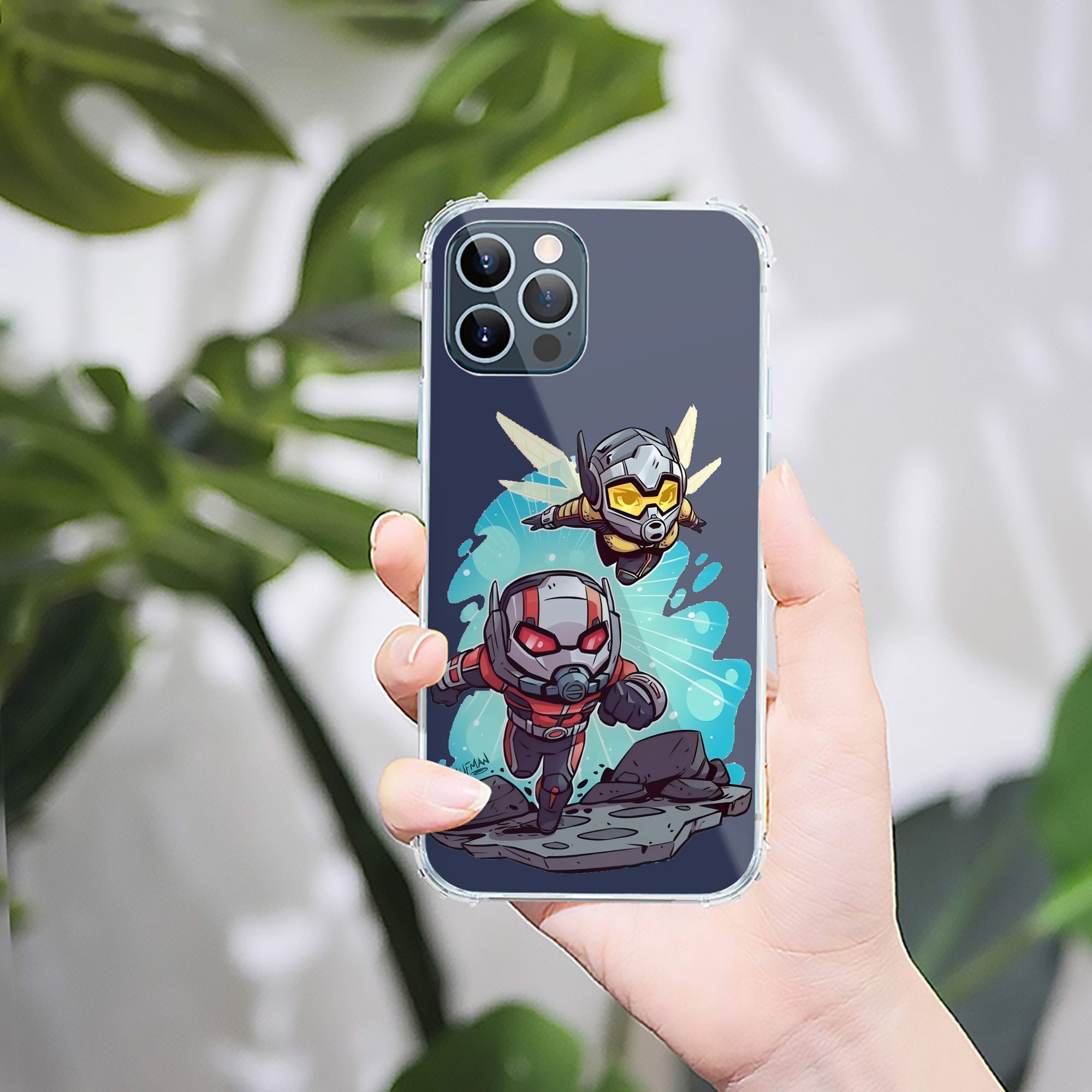 （画像用） アベンジャーズ The Avengers 【iPhone 12シリーズ対応】透明スマホケース（クリアソフトケース）